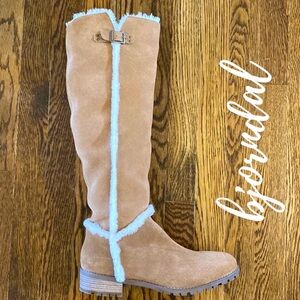 Bjorndal Women's Allison Camel Tall Boots New in Box size 9